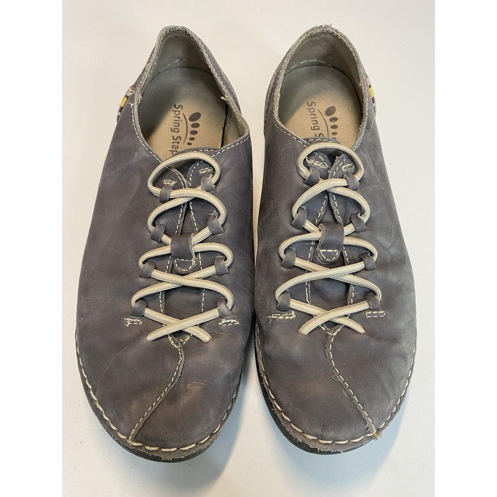 Spring Step Womens Carletta Sneakers EU Size 37 US 6.5 Y2K Leather Nerdy Twee